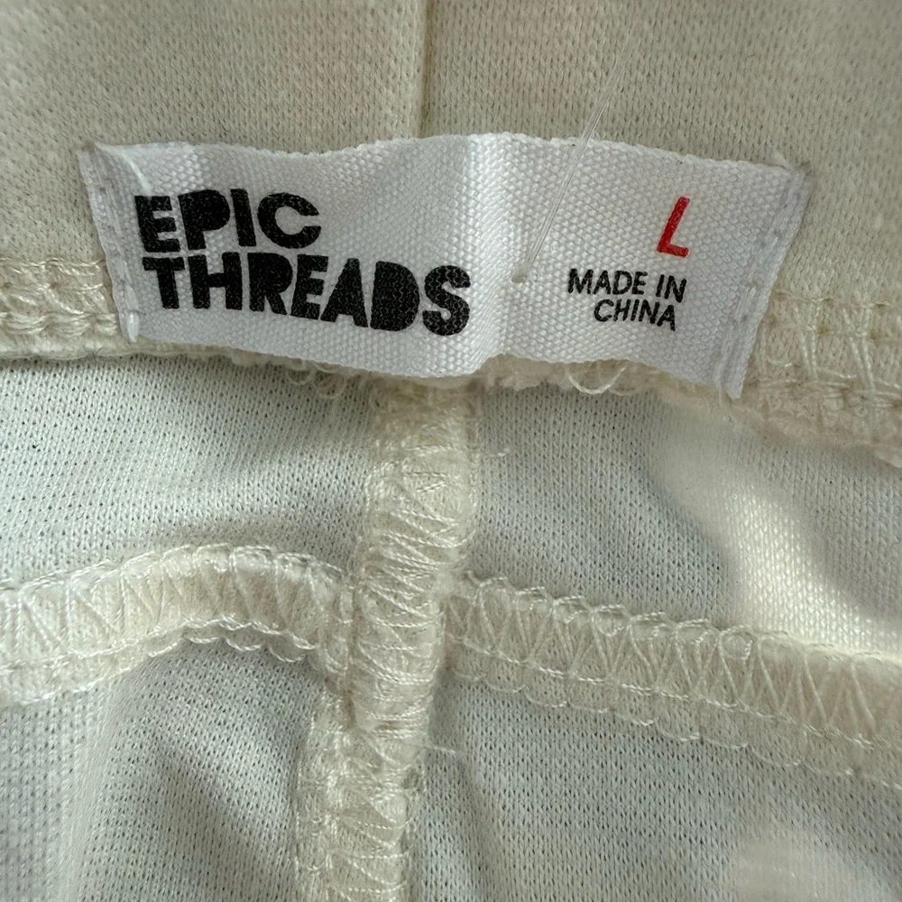 Epic Threads Cream Pull On Jeggings Size L NWT